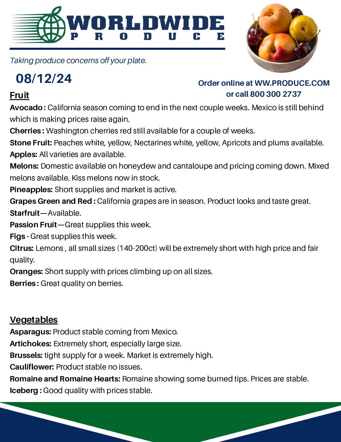 Wordwide Produce Worldwide Produce Weekly Market Report Pdf